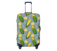 Corn On The Leaves Housse de protection élastique pour bagages 45,7 à 81,3 cm, noir, Large