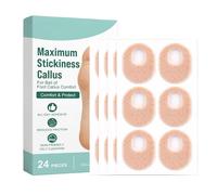 Corn Pads For Feet -24 Pieces Soft Oval Self Adhesive Comfort Patch | Gentle Protective Design Helps Improve Comfort During Daily Activities And Extended Wear | Suitable For Friction Care Men Women