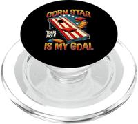 Corn-Star Votre Trou est Mon Objectif Cornhole Team Vintage Sport PopSockets PopGrip pour MagSafe
