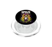Corn to Be Wild Halloween Scarecrow Illustration Graphic PopSockets PopGrip pour MagSafe