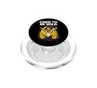 Corn to Be Wild Halloween Scarecrow Illustration Graphic PopSockets PopGrip pour MagSafe