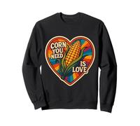 Corn You Neen is Love Corncob Lover on The COB Jeu de Mots Vintage Sweatshirt