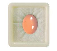 Cornaline rose naturelle calibrée de 55 carats, pierre précieuse en vrac de forme ovale, cabochon, guérison des chakras, pierre de naissance, fabrication de bijoux, pierre précieuse de 3 carats