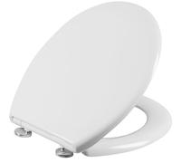 Cornat 1076435 Abattant WC « Nuwei » en Duroplast facile d'entretien, fonction Quick up & Clean avec système d'abaissement automatique, montage pratique du haut, siège de toilette, couvercle de