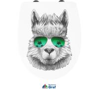 Cornat Abattant WC « Lama » - Aspect 3D exceptionnel - Thermoplastique facile d'entretien - Fonction Quick Up & Clean - Système d'abaissement automatique - Montage pratique par le haut - Siège de toilette - KSDSC150