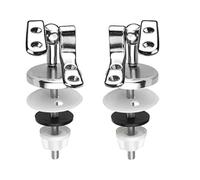 Cornat Abattant WC avec Charnières de fixation, laiton pour bois et Ocean Plus Sièges, 1 pièce, chromé, tec364891