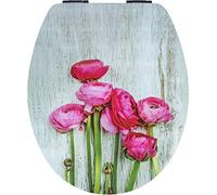 Cornat Abattant WC Fleur vœux (MDF), fermeture automatique, attache rapide, 1 pièce, ksdsc351