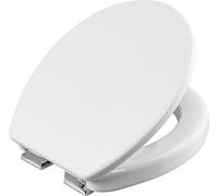 Cornat Abattant WC « Safeline 2.0 » - Look blanc classique - Duroplast facile d'entretien - Forme surélevée - Système d'abaissement automatique - Design simple s'adapte à chaque salle de bain/siège