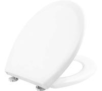 Cornat Abattant WC « Tarox Plus » - Look blanc Classique - Duroplast Facile d'Entretien - Fonction Quick Up & Clean - Système d'Abaissement Automatique - Montage Confortable par le Haut - KSTASC100