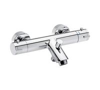 Cornat Alan Robinet thermostatique en laiton chromé avec poignée de sélection de température et thermostat de baignoire, ALA2