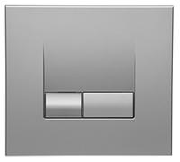 Cornat AP42 Plaque de déclenchement pour vwc 352/ wek2, carrée, chromé Mat, Multicolore