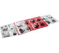 Cornat Assortiment de 102 joints d'étanchéité en caoutchouc, joints d'étanchéité et joints toriques en kit - Convient pour une utilisation dans le domaine sanitaire - Éléments d'étanchéité/bagues