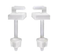 Cornat Charnière Abattant de WC avec fixations en plastique, pour sièges standard, 1 Pièces, Blanc, tec364996