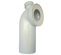 Cornat CKABAS19000 Pipe coudée de WC, 90° avec Un Embout, 40 mm / 50 mm, Multicolore