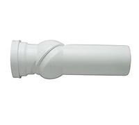 Cornat KBV9000 Coude de raccordement rotule pour Cuvette de WC réglable 0-90 degrés, Blanc, Multicolore