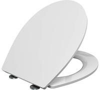 Cornat KSRISC00 Rino Abattant WC en Duroplast facile d'entretien avec système d'abaissement automatique Montage facile par le haut Blanc