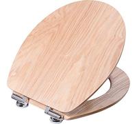 Cornat Ligna Plus Abattant de WC en bois véritable de haute qualité, avec assise confortable, aspect bois élégant parfaitement assorti à toutes les salles de bain, siège de WC, KSLIGESC