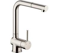 Cornat LIVE53 Livenne Robinet mitigeur monocommande en laiton de qualité supérieure avec corps en laiton aspect acier inoxydable