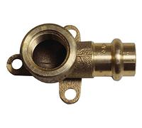 Cornat Presse plaque murale avec filetage intérieur 1" et 1 joint T65721512B A 15 mm B 1/2" filetage intérieur - 1 Rotguss