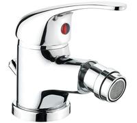 Cornat Robinet de Bidet Monocommande « Piccolo » - Corps en Laiton Chromé - Hauteur d'Écoulement Normale - Avec Bonde - Mousseur/Mélangeur Pour Salle de Bain/Douche - SA844