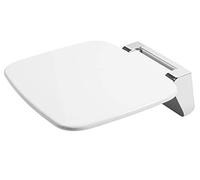 Cornat Siège de douche pliable - Charge maximale : 160 kg - Peu encombrant - Surface d'assise antidérapante - Matériau facile d'entretien - Design intemporel - Siège de douche pliable - Assise