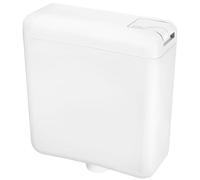 Cornat SPK1100 Réservoir de chasse triton | Plastique - Possibilité de raccordement 3 côtés - 2 quantités de chasse d'eau - Réservoir de chasse d'eau - Finition blanche