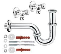 Cornat T317507 Kit d'installation pour lavabo avec Siphon Tube, Multicolore