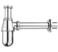 Cornat T317605 Tasse de Siphon Anti-Odeur pour lavabo, 1 1/4'', 75 mm, chromé, Multicolore