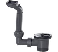 Cornat T353504R 417 Robinet de vidange d'évier et trop-plein 1 1/2" (417) / Installation sanitaire/recyclé/protection de l'environnement, gris