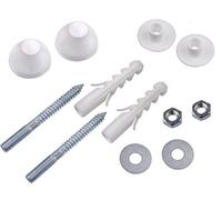 Cornat T364905 Lot de Fixations pour urinoir m10 x 100 mm avec Capuchon, Blanc