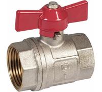 Cornat T594106 Robinet à boisseau sphérique avec papillon de commande pour chauffage 1''