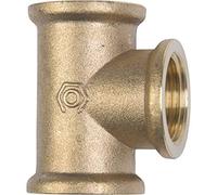 Cornat Té laiton poli avec filetage intérieur, A 1/2 ", 1 pièce, filetage t396201
