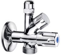 Cornat TEC304500 Soupape d'angle Linge et Lave-Vaisselle, chromé, Multicolore, 3/8 Zoll Aussengewinde