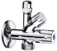 Cornat TEC304501 Soupape d'angle pour lave-linge et lave-vaisselle 1/2'' Chromé