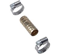 Cornat TEC308402 Raccord à vis pour tuyaux avec deux colliers 3/4''