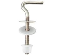 Cornat TEC364898 Charnière en laiton et visserie pour abattant WC Pour Pagette Exclusiv Chromé