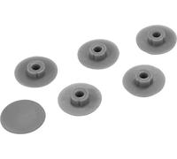 Cornat TEC365037 Jeu de tampons - Convient pour divers abattants WC Cornat avec décor - Gris - Plastique - Amortisseurs - Pièces de rechange - Accessoires