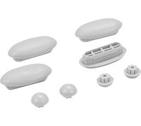 Cornat TEC365038 Remplacement tampon pour abattant WC Cornat noir, relief, Slimline, Art of Acryl+ & Rino - Gris - Plastique/Amortisseur/Kit tampon de rechange/Accessoires