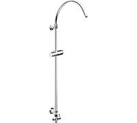 Cornat TECBW3410 Round Vario Tube de douche réglable en hauteur Forme ronde avec interrupteur et support de douche