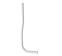 Cornat Tube de chasse, plastique coudée 35 mm, A 700 mm, B 250 mm, c Diamètre 26/28 mm, 1 pièce, blanc, t362202
