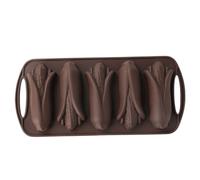 Cornbread Pan 13x6x1in Non-Stick Corn Bread Pans Safe Silicone Baking Molds for Baked Goods Like Cakes, Biscuits, and Chocolates
