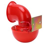 Corne à Air Rouge 150db avec Son de Taureau et Son de Vache, Klaxon électrique en Métal adapté pour Camion, Train, Bateau, Moto, Voiture-Klaxon à Air Bruyant pour Véhicules