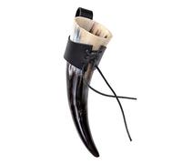 Corne à boire - Corne à hydromel 200 - 290 ml avec passant de ceinture