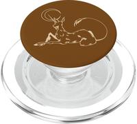 Corne au Repos Licorne au Clair de Lune dans Un Croissant de Lune céleste PopSockets PopGrip pour MagSafe