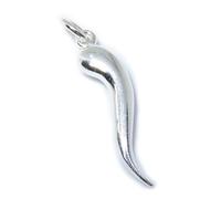 Corne d'abondance pendentif à breloque en argent sterling .925 x 1 breloques porte-bonheur