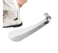Corne de chaussure en métal robuste | Outil d'assistance à la chaussure portable pour les voyages | Force de chaussure en acier inoxydable avec bord lisse | Aide à slip facile pour les personnes âgées