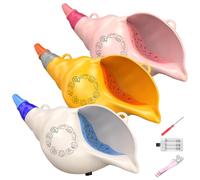 Corne De Jouet De Conception De Conque À Double Modes avec des Animaux Et des Comptines, Taille Compacte, 8x20x10,5 Cm, Coquille De Conque, Jouets Révélateurs De Bonne Aventure, 54 Instruments À Vent