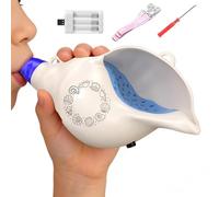 Corne de jouet de qualité supérieure, 54 effets sonores, 220 g, double modes, corne de jouet pour étudiant, capacité auditive pulmonaire, salle de jeux de voyage, article de performance fiable et poly