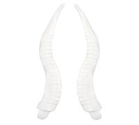 Corne de mouton réaliste en PVC de couleurs multiples pour la fabrication de chapeaux, sacs à dos, écussons à coudre, bandeau, applique réaliste en corne de mouton pour couture, loisirs créatifs