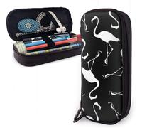 Corne De Renne White Flamingo Bird Pattern Trousse ¿¿ Crayons Grande Capacit¿¿ Sac ¿¿ Crayons